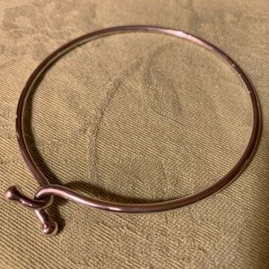 Silver bangle bracelet
